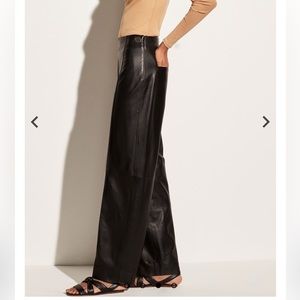 VINCE. Pant Leather Straight Leg Pant New with Tags size 4